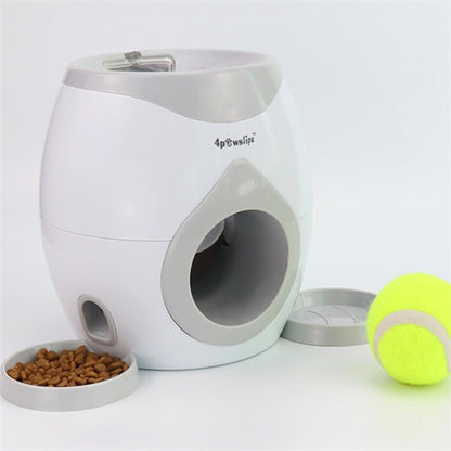 Interactive Dog Treat Dispenser – Tennis Ball & Rewards