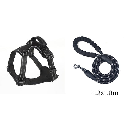 Harnais Respirant Réfléchissant Anti-Traction pour Chien — Gilet Confort