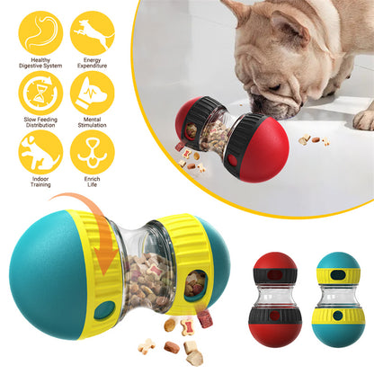 Tumbler Treat Dispensing Dog Toy — Interactive Puzzle Ball
