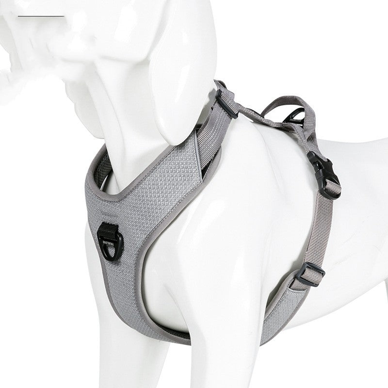 Harnais Réfléchissant Ajustable pour Chien — Nylon Anti-Fugue