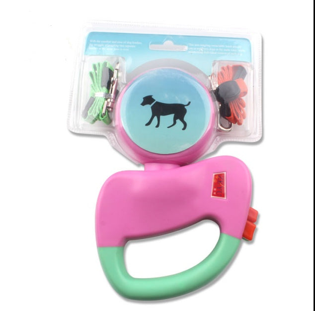 Dual Retractable Leash for Two Dogs — 3M Nylon