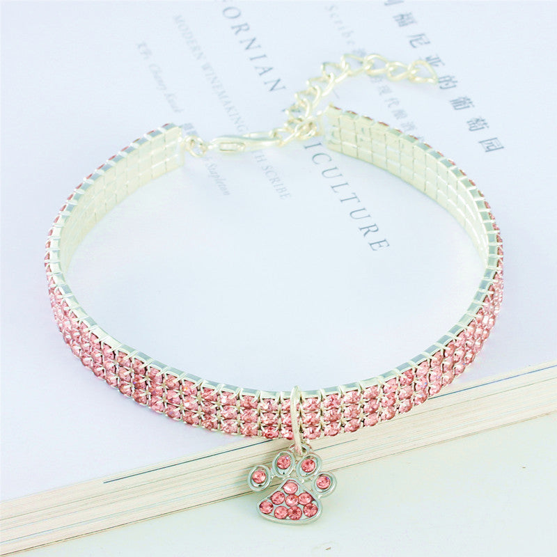 Collier Strass Élastique pour Chat et Chien