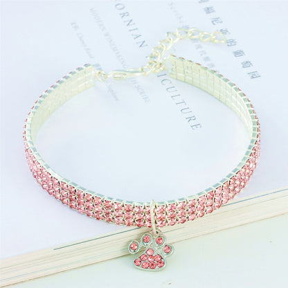 Collier Strass Élastique pour Chat et Chien