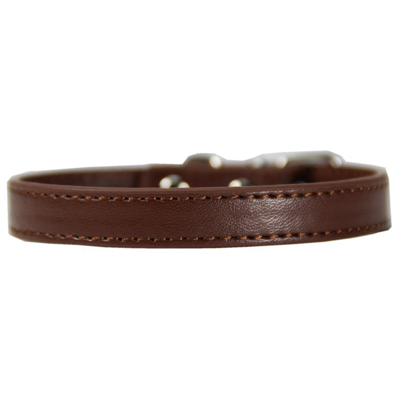 Collier PU avec Boucle Métallique pour Chien et Chat