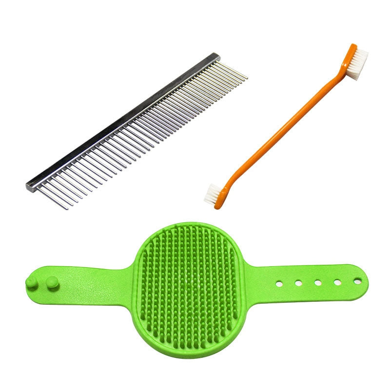 Kit d’Outils de Toilettage Professionnel — PU & Acier Inoxydable pour Chien