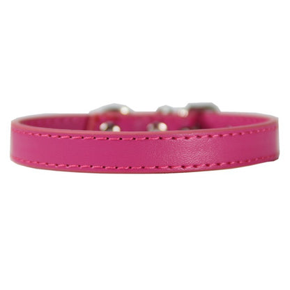 Collier PU avec Boucle Métallique pour Chien et Chat