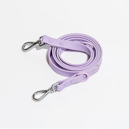 Laisse Imperméable Macaron pour Chien — Nylon Enduit Élastique