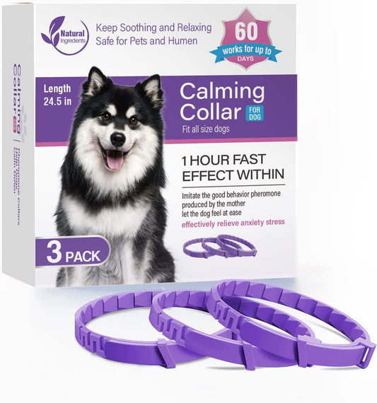 Lot de Colliers Apaisants pour Chat et Chien — Pack de 3 ou 4