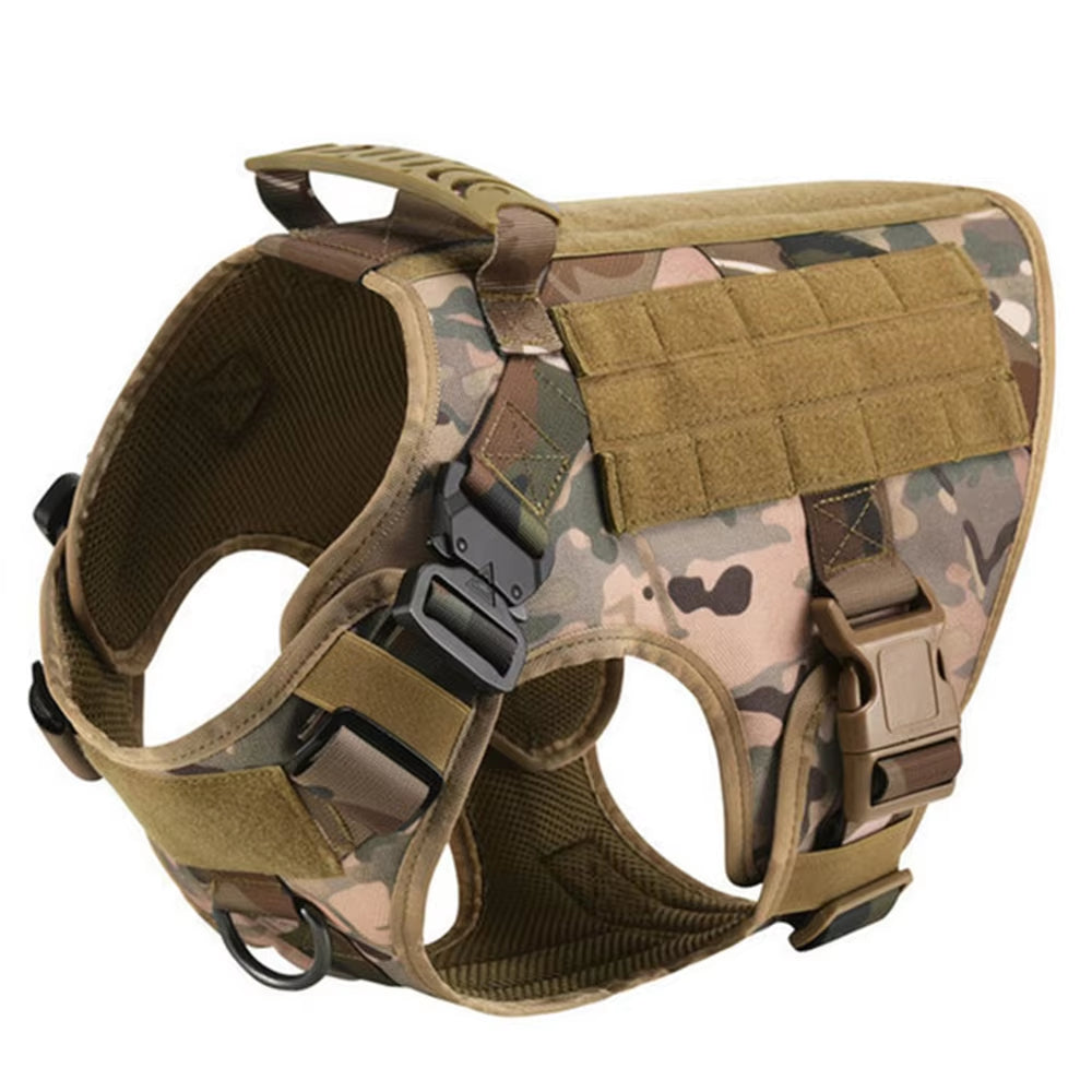Set Harnais Tactique Premium + Laisse pour Chien — Nylon 1000D