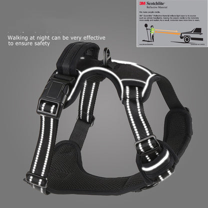 Harnais Respirant Réfléchissant Anti-Traction pour Chien — Gilet Confort