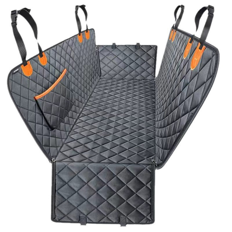 Tapis Voiture Anti-Morsure Imperméable pour Chien — Avec Poche 137×147 cm