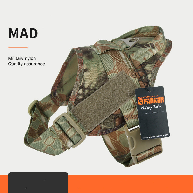 Harnais Militaire Nylon 1050D pour Chien — Boucle UTX | XS à XL