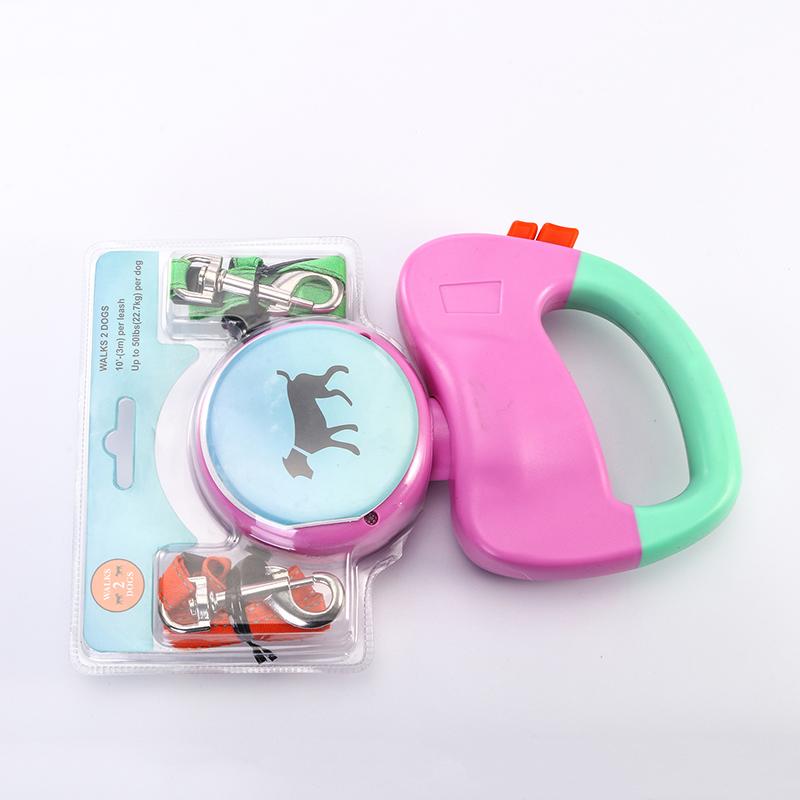 Dual Retractable Leash for Two Dogs — 3M Nylon