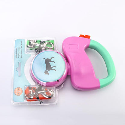 Dual Retractable Leash for Two Dogs — 3M Nylon