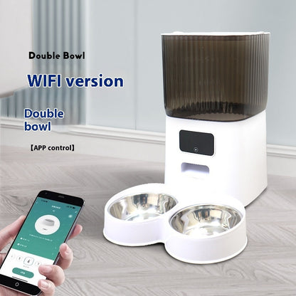 Distributeur Automatique Intelligent 5L pour Chiens et Chats – Bol Simple ou Double