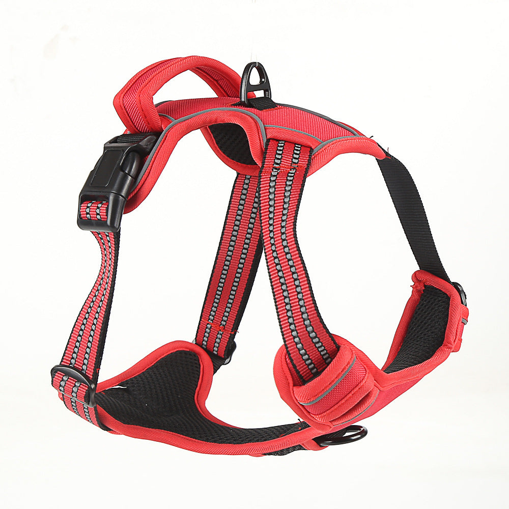 Harnais Respirant Réfléchissant Anti-Traction pour Chien — Gilet Confort