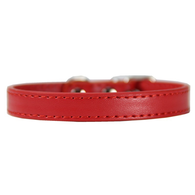 Collier PU avec Boucle Métallique pour Chien et Chat