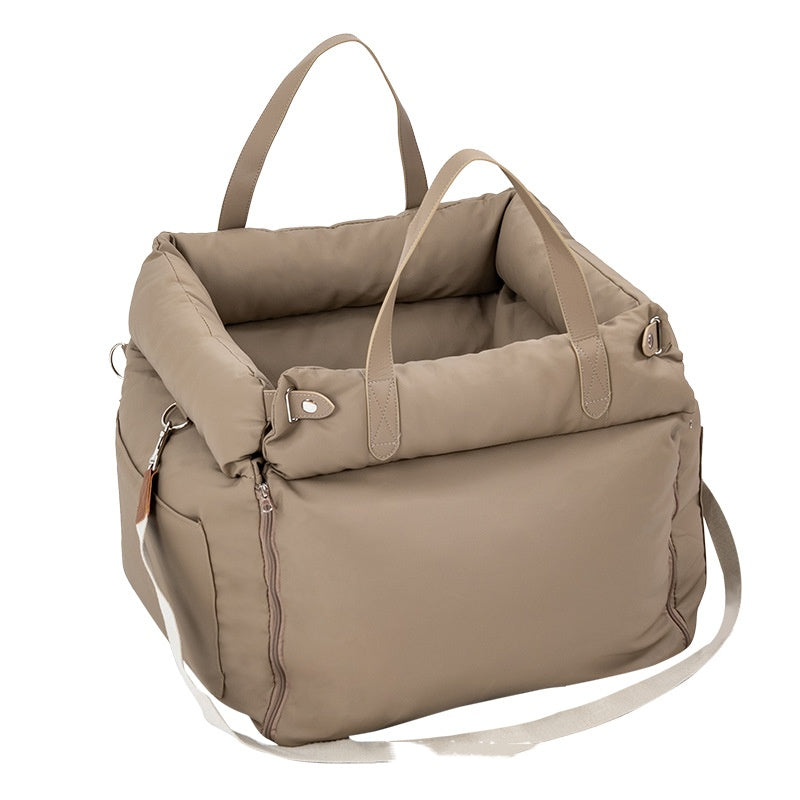 Niche Voiture Sécurité Lavable pour Chat — 55×50×45 cm