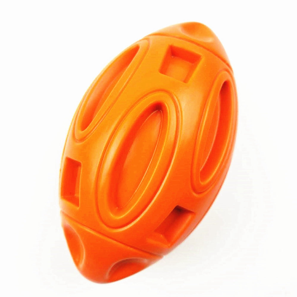 Durable Rubber Rugby Dog Toy