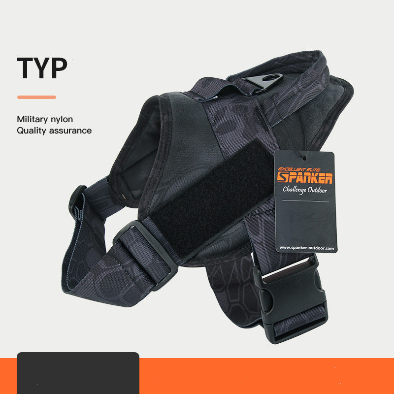 Harnais Militaire Nylon 1050D pour Chien — Boucle UTX | XS à XL