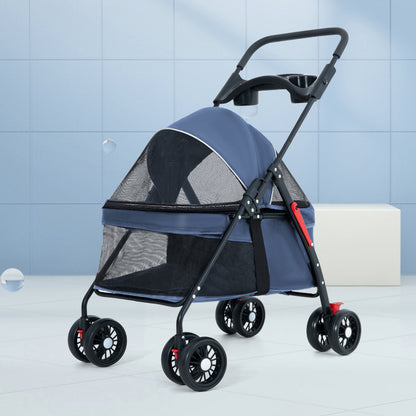 Poussette Pliable Légère pour Chien & Chat — Cabine Intégrée