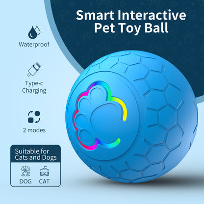 Balle Électrique Télécommandée à Gravité pour Chien & Chat — Rechargeable