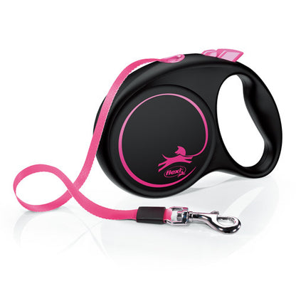 Laisse Rétractable Flexi FUN 5M pour Animal — Vert Fluo & Rose
