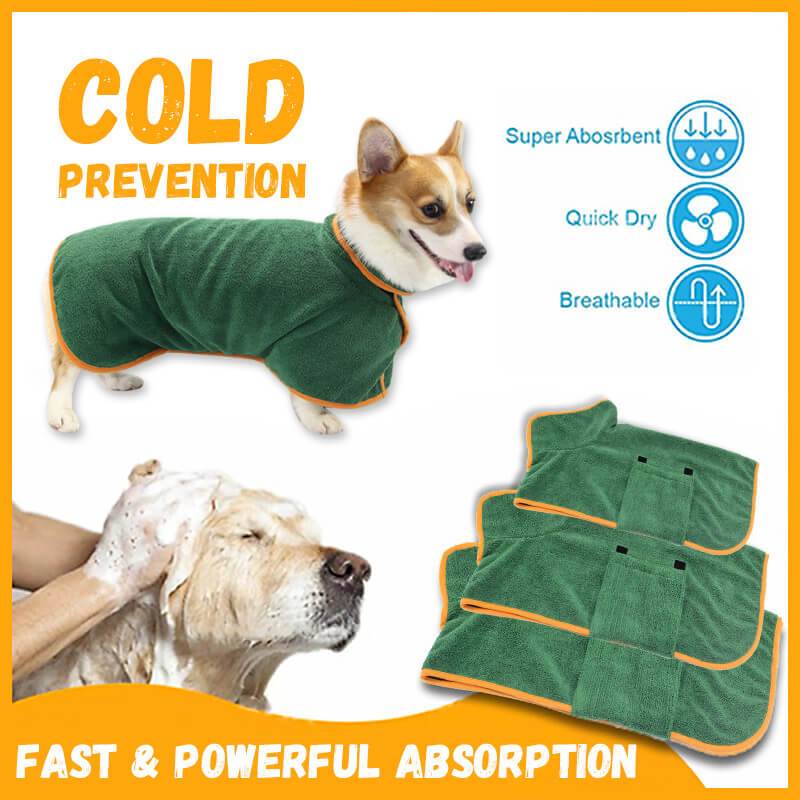 Peignoir Séchage Rapide pour Chien – Microfibre Ultra-Absorbante