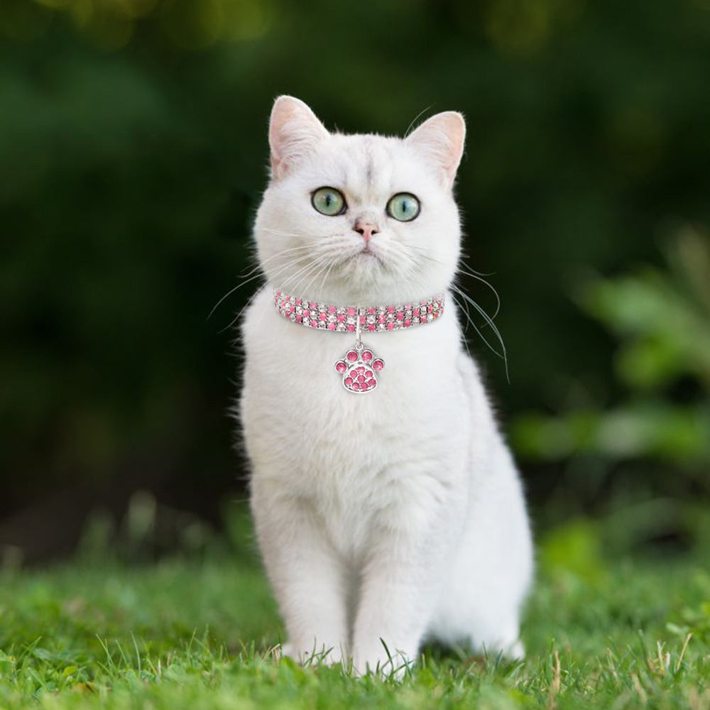 Collier Strass Élastique pour Chat et Chien