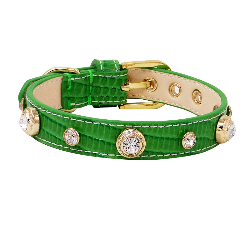 Collier Texturé Multicolore pour Chien — Motifs Lézard, Croco & Lychee | XXS à L