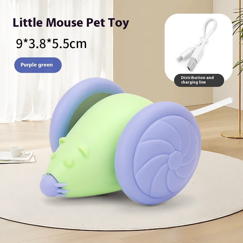 Jouet Souris Lumineux Rechargeable USB pour Chat – Électrique & Interactif