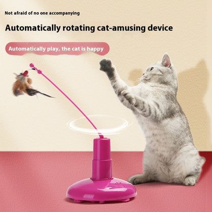 Tourniquet Électrique Automatique pour Chat – Rotation 360°, Jouet Téaser