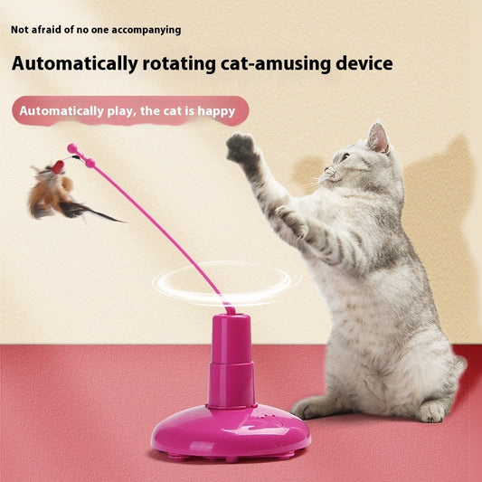 Tourniquet Électrique Automatique pour Chat – Rotation 360°, Jouet Téaser