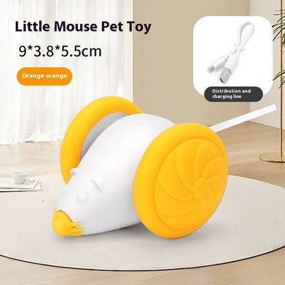 Jouet Souris Lumineux Rechargeable USB pour Chat – Électrique & Interactif