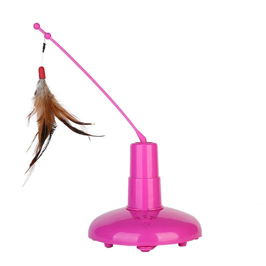 Tourniquet Électrique Automatique pour Chat – Rotation 360°, Jouet Téaser