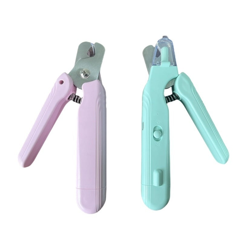 Coupe-Ongles Électrique LED 2-en-1 pour Chat & Chien — 3 Couleurs