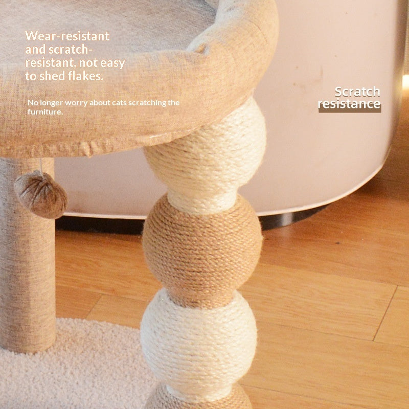 Arbre à Chat en Sisal Tout-en-Un – Sans Peluches, Toutes Saisons
