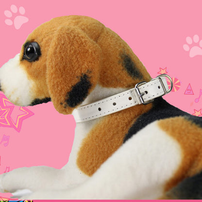 Collier PU avec Boucle Métallique pour Chien et Chat