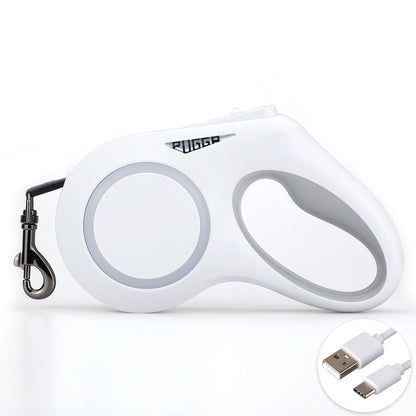 Laisse Rétractable Automatique avec Lumière LED pour Chien