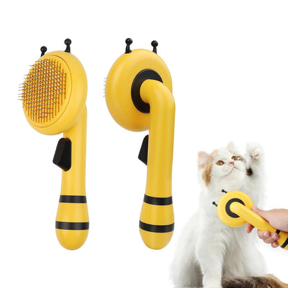 Brosse Auto-Nettoyante en Forme d’Abeille — Éjection Poils en 1 Clic