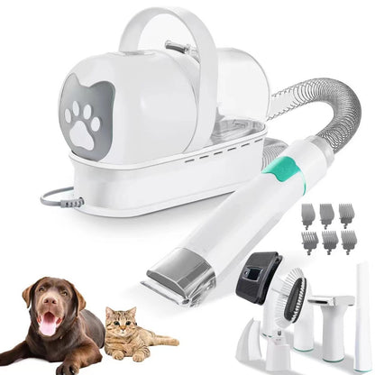 Kit de Toilettage 7-en-1 avec Aspiration — Chien & Chat