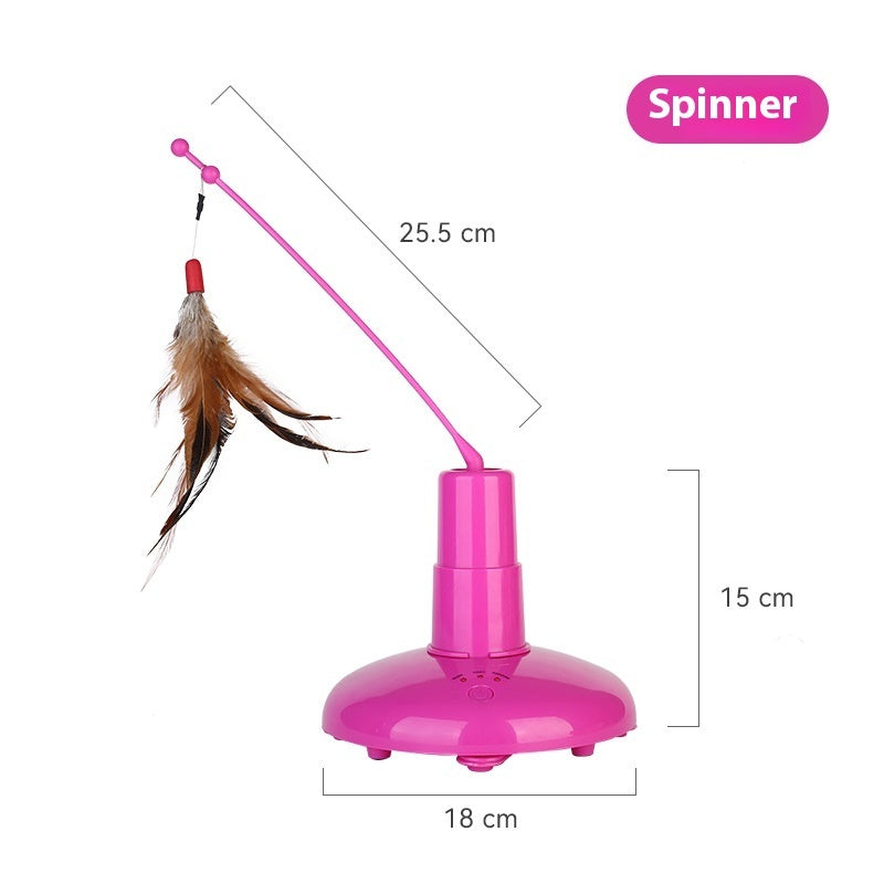 Tourniquet Électrique Automatique pour Chat – Rotation 360°, Jouet Téaser