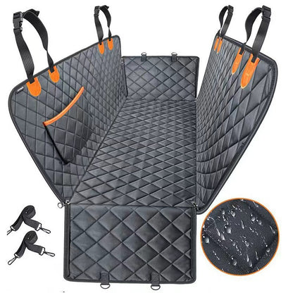 Tapis Voiture Anti-Morsure Imperméable pour Chien — Avec Poche 137×147 cm