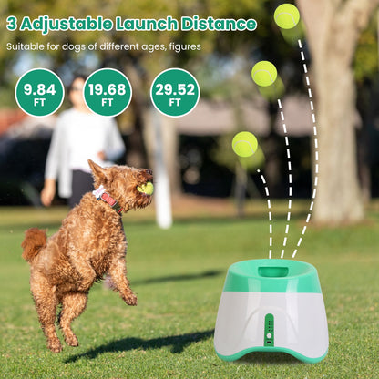Automatic Dog Ball Launcher – 3 Distances, 6 Balls Included