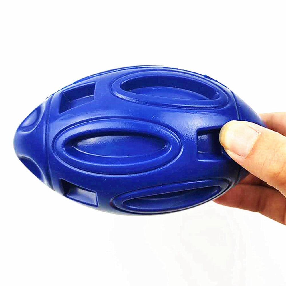 Durable Rubber Rugby Dog Toy