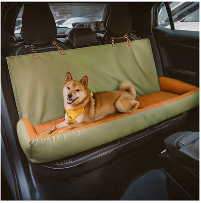 Coussin Voiture Lavable & Détachable pour Chien — Place Simple ou Banquette