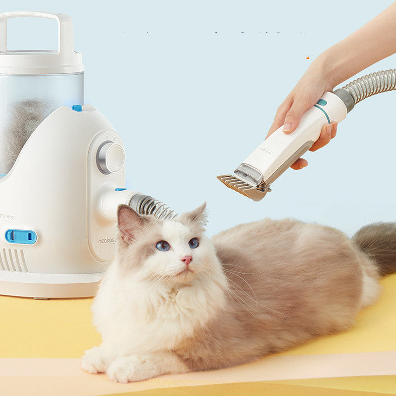 Tondeuse Aspirateur 2-en-1 pour Chien — Kit Toilettage Complet
