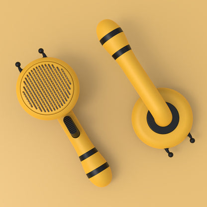 Brosse Auto-Nettoyante en Forme d’Abeille — Éjection Poils en 1 Clic