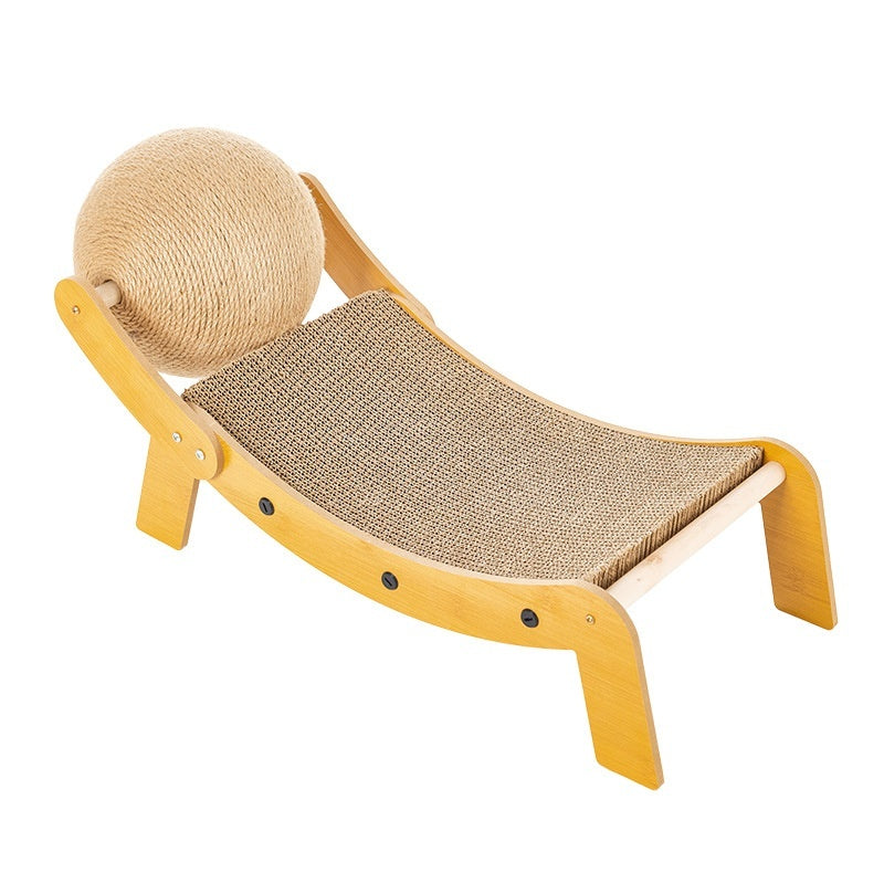 Griffoir Chaise Longue pour Chat – Sisal & Carton Ondulé, 2 Styles