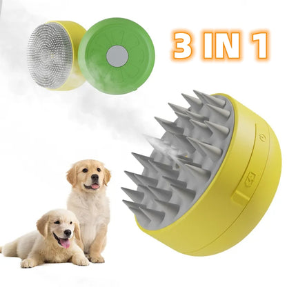 Peigne Spray Électrique 2-en-1 pour Chat & Chien — Massage & Vaporisation